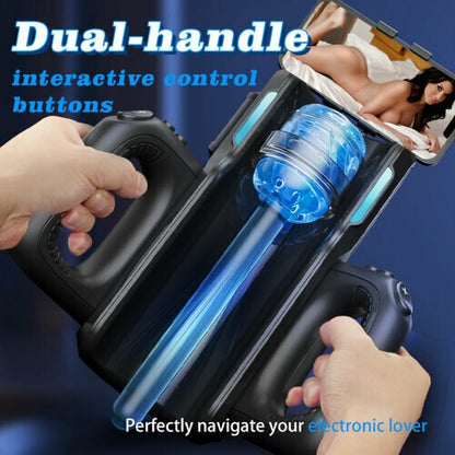 LETEN 10 Thrusting High-speed Motor Masturbator with Phone Holder