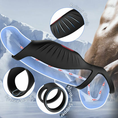 SemenSentry - 9 Vibrating Efficient Cock Ring