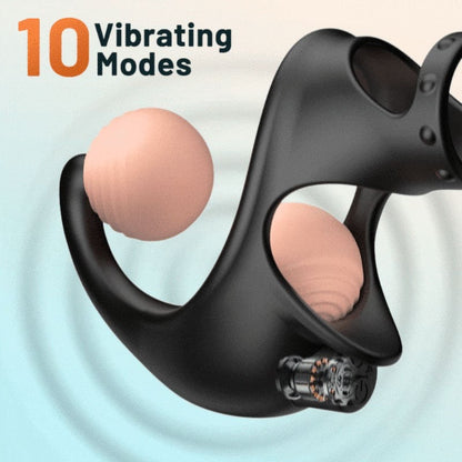 Vibrating Wearable Erection Cock Ring for Couple Fun