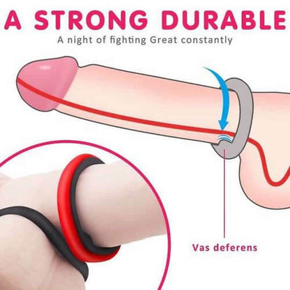 Detachable Triple Longer Harder Stronger Erection Cock Rings