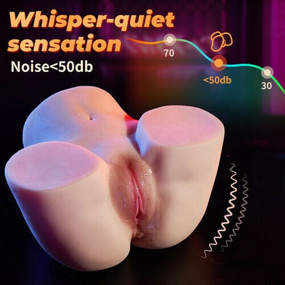 Realistic Vibrating Butt with Dual Channel 5.5 LB