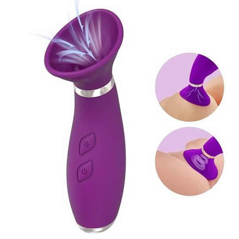 Tongue Design Vibrating Clit Sucker