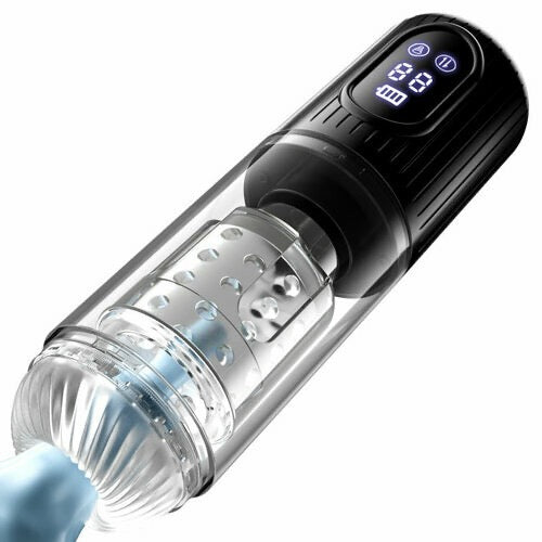 Telescopic Suction Quiet & Digital Display Vacuum Pumps Masturbator Pocket Pussy Adult Sex Toys Men