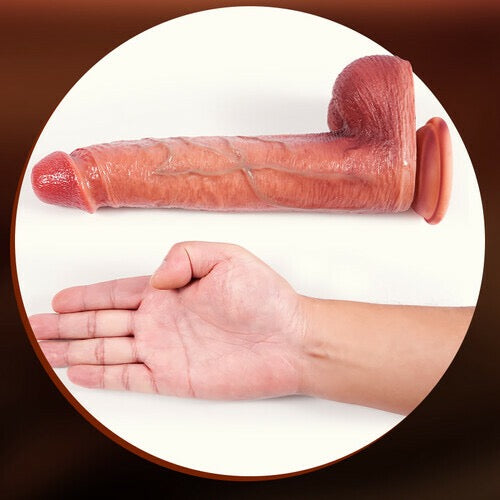 Outrider Vibrating Thrusting Thick Long Lifelike Dildo 10.75 Inch