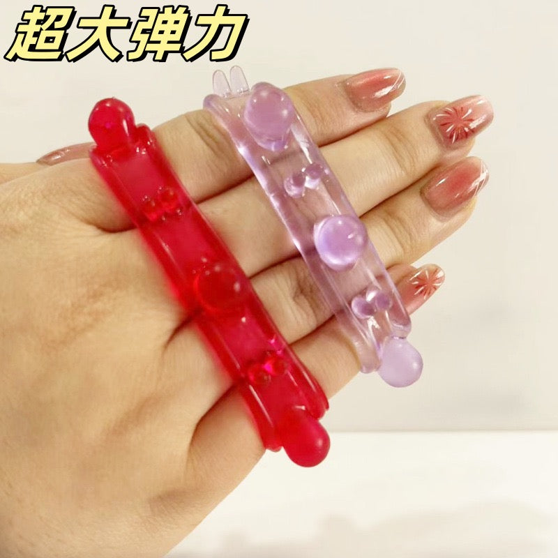 Particle Dragon Ball Crystal Ring Men's Sex Toys Lock Essence Ring Wolf Tooth Set