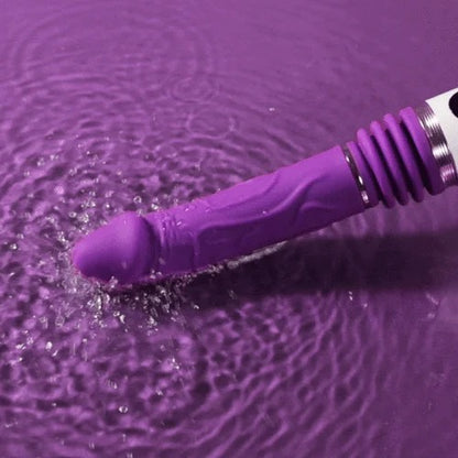 5 Thrusting LED Panel Detachable Purple Curved Dildo Machine