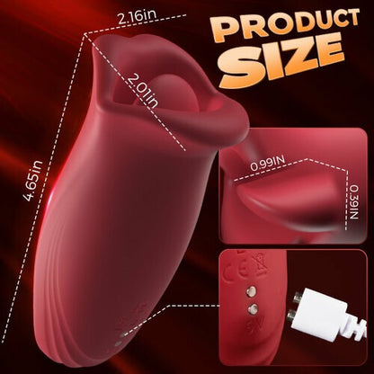 Pressb 10 Biting & 10 Vibrating Modes Stimulate Nipple Clitoral Women Vibrator