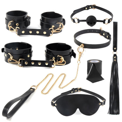 8-piece set of criminal props+handcuffs set for adult enjoyment