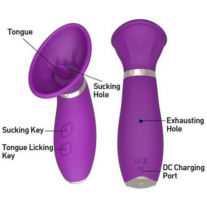 Tongue Design Vibrating Clit Sucker