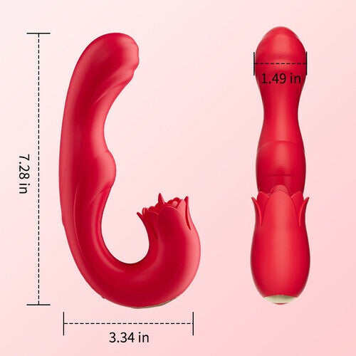 Tina Rotating Head G-spot Vibrator &amp; Clit Licker