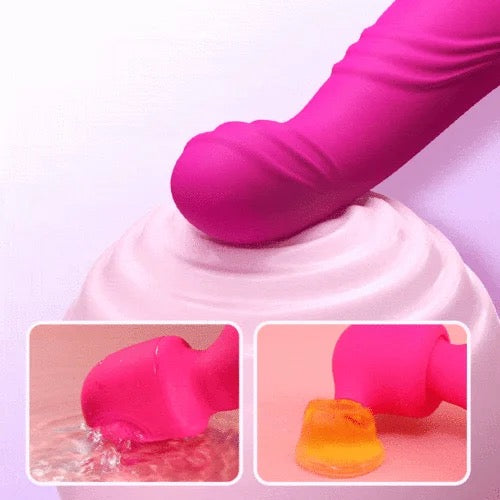 Ardor 5-in-1 Sucking Tapping Thrusting Rotating G-Spot Dildo Vibrator for Women Couple